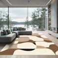thumbnail image 1 of ODIKA 3'x5' Machine Washable Non-Slip Area Rug, Abstract Beige High Traffic Rug, Beige, 1040571, 1 of 7