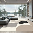 thumbnail image 1 of ODIKA 3'x5' Machine Washable Non-Slip Area Rug, Abstract Gray High Traffic Rug, Gray, 1050039, 1 of 7