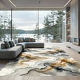 thumbnail image 1 of ODIKA 3'x5' Machine Washable Non-Slip Area Rug, Abstract Gray High Traffic Rug, Gray, 981465, 1 of 7