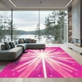 thumbnail image 1 of ODIKA 3'x5' Machine Washable Non-Slip Area Rug, Abstract Hot Pink High Traffic Rug, Pink, 1067247, 1 of 7