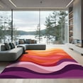 thumbnail image 1 of ODIKA 3x5 Machine Washable Non-Slip Area Rug, Abstract Orange High Traffic Rug, Orange, 1093129, 1 of 7