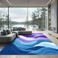 thumbnail image 1 of ODIKA 3'x5' Machine Washable Non-Slip Area Rug, Abstract Purple High Traffic Rug, Purple, 1067519, 1 of 7