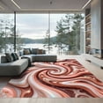 thumbnail image 1 of ODIKA 3'x5' Machine Washable Non-Slip Area Rug, Abstract Rose High Traffic Rug, Pink, 935564, 1 of 7