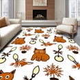 thumbnail image 1 of ODIKA 3'x5' Machine Washable Non-Slip Area Rug, Amusing Domestic Pet Celebration Floor Covering High Traffic Rug, Brown, 610134, 1 of 7