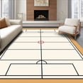 thumbnail image 1 of ODIKA 3'x5' Machine Washable Non-Slip Area Rug, Athletic Court Competition Surface Tactical Training Board High Traffic Rug, Beige, 675106, 1 of 7