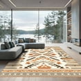 thumbnail image 1 of ODIKA 3'x5' Machine Washable Non-Slip Area Rug, Aztec Beige High Traffic Rug, Beige, 1058600, 1 of 7