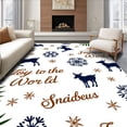 thumbnail image 1 of ODIKA 3'x5' Machine Washable Non-Slip Area Rug, Bright Celebration Hearth Entryway Decorative Cushion Padding High Traffic Rug with Pad, White, 735330, 1 of 8