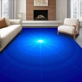 thumbnail image 1 of ODIKA 3'x5' Machine Washable Non-Slip Area Rug, Celestial Ethereal Faded Radiant Sunset High Traffic Rug with Pad, Blue, 658324, 1 of 8