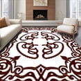 thumbnail image 1 of ODIKA 3'x5' Machine Washable Non-Slip Area Rug, Celtic Knot Entrance showcasing Traditional Braided High Traffic Rug with Pad, Brown, 592796, 1 of 8