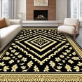 thumbnail image 1 of ODIKA 3'x5' Machine Washable Non-Slip Area Rug, and Floral with Sophisticated Flair High Traffic Rug with Pad, Black, 462815, 1 of 8