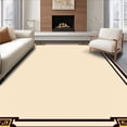 thumbnail image 1 of ODIKA 3'x5' Machine Washable Non-Slip Area Rug, Classic Maze with Modern Interlocking Borders and Art Influence High Traffic Rug with Pad, Beige, 517893, 1 of 8