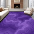 thumbnail image 1 of ODIKA 3'x5' Machine Washable Non-Slip Area Rug, Cloud Drift Ethereal Movement High Traffic Rug with Pad, Purple, 664471, 1 of 8