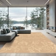 thumbnail image 1 of ODIKA 3'x5' Machine Washable Non-Slip Area Rug, Earthy Speckle Modern Hide Inspired Floor High Traffic Rug, Beige, 920962, 1 of 5