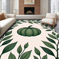 thumbnail image 1 of ODIKA 3'x5' Machine Washable Non-Slip Area Rug, Elegant Botanical Foliage Entrance Greeting High Traffic Rug, Green, 602343, 1 of 7