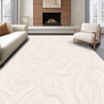 thumbnail image 1 of ODIKA 3'x5' Machine Washable Non-Slip Area Rug, Elegant Swirl Abstract Decorative Flat Stylish Accent High Traffic Rug, Ivory, 571733, 1 of 7