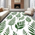 thumbnail image 1 of ODIKA 3'x5' Machine Washable Non-Slip Area Rug, Enchanted Fern Frond Botanical Wilderness Natural Sanctuary High Traffic Rug, Green, 702623, 1 of 5