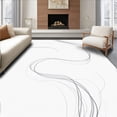thumbnail image 1 of ODIKA 3x5 Machine Washable Non-Slip Area Rug, Enchanted Fog Spiral Luxury Touch High Traffic Rug, Gray, 469301, 1 of 7