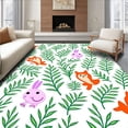thumbnail image 1 of ODIKA 3'x5' Machine Washable Non-Slip Area Rug, Enchanted Forest Pathway with Woodland Creatures Motif High Traffic Rug with Pad, Green, 498951, 1 of 8