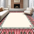 thumbnail image 1 of ODIKA 3'x5' Machine Washable Non-Slip Area Rug, Enchanted Winter Plaid Farmhouse Decoration Seasonal Hearth Charm High Traffic Rug, Red, 621875, 1 of 7