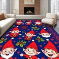 thumbnail image 1 of ODIKA 3'x5' Machine Washable Non-Slip Area Rug, Enchanted Yuletide Washroom Furnishing Kit High Traffic Rug with Pad, Red, 626444, 1 of 8