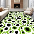 thumbnail image 1 of ODIKA 3'x5' Machine Washable Non-Slip Area Rug, Exotic Animal Spotted Design Accent High Traffic Rug with Pad, Green, 592637, 1 of 8