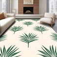 thumbnail image 1 of ODIKA 3'x5' Machine Washable Non-Slip Area Rug, Exotic Island Breeze Swaying Fronds Entryway Statement High Traffic Rug, Ivory, 716552, 1 of 7