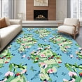 thumbnail image 1 of ODIKA 3'x5' Machine Washable Non-Slip Area Rug, Fairy Tale Grove Scene with Hidden Forest Details and Dreamy Floral Accents High Traffic Rug, Blue, 686354, 1 of 7