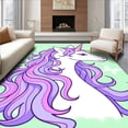 thumbnail image 1 of ODIKA 3'x5' Machine Washable Non-Slip Area Rug, Fantasy Beast Crochet Yarn Cushion Cover Hook Project High Traffic Rug, Pink, 645747, 1 of 7