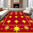 thumbnail image 1 of ODIKA 3'x5' Machine Washable Non-Slip Area Rug, Festive Holiday Bathroom High Traffic Rug, Red, 608974, 1 of 7