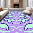 thumbnail image 1 of ODIKA 3'x5' Machine Washable Non-Slip Area Rug, Gentle Giant Patterned Exercise Crawl Training High Traffic Rug, Purple, 721355, 1 of 7