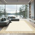 thumbnail image 1 of ODIKA 3x5 Machine Washable Non-Slip Area Rug, Geometric Beige High Traffic Rug, Beige, 1025959, 1 of 7