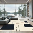 thumbnail image 1 of ODIKA 3'x5' Machine Washable Non-Slip Area Rug, Geometric Beige High Traffic Rug, Beige, 1038947, 1 of 7