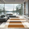 thumbnail image 1 of ODIKA 3'x5' Machine Washable Non-Slip Area Rug, Geometric Beige High Traffic Rug, Beige, 1093252, 1 of 7