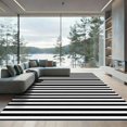 thumbnail image 1 of ODIKA 3'x5' Machine Washable Non-Slip Area Rug, Geometric Black High Traffic Rug, White, 1037959, 1 of 7