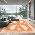 thumbnail image 1 of ODIKA 3'x5' Machine Washable Non-Slip Area Rug, Geometric Burnt Orange High Traffic Rug, Orange, 1069894, 1 of 7