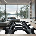 thumbnail image 1 of ODIKA 3'x5' Machine Washable Non-Slip Area Rug, Geometric Charcoal Gray High Traffic Rug, Gray, 1102012, 1 of 7
