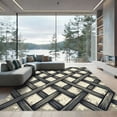 thumbnail image 1 of ODIKA 3'x5' Machine Washable Non-Slip Area Rug, Geometric Gray High Traffic Rug, Gray, 1009902, 1 of 7