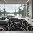 thumbnail image 1 of ODIKA 3'x5' Machine Washable Non-Slip Area Rug, Geometric Gray High Traffic Rug, Gray, 1102028, 1 of 7