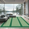 thumbnail image 1 of ODIKA 3'x5' Machine Washable Non-Slip Area Rug, Geometric Green High Traffic Rug, Green, 1051564, 1 of 7