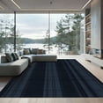 thumbnail image 1 of ODIKA 3'x5' Machine Washable Non-Slip Area Rug, Geometric Navy Blue High Traffic Rug, Blue, 1050844, 1 of 7