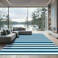 thumbnail image 1 of ODIKA 3'x5' Machine Washable Non-Slip Area Rug, Geometric Navy Blue High Traffic Rug, Blue, 1051633, 1 of 5