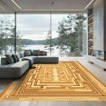 thumbnail image 1 of ODIKA 3'x5' Machine Washable Non-Slip Area Rug, Geometric Tan High Traffic Rug, Beige, 1069174, 1 of 7