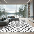 thumbnail image 1 of ODIKA 3'x5' Machine Washable Non-Slip Area Rug, Geometric White High Traffic Rug, White, 1103102, 1 of 7