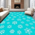 thumbnail image 1 of ODIKA 3'x5' Machine Washable Non-Slip Area Rug, Joyful Symphony Half Round Entryway Adornment High Traffic Rug, Blue, 605476, 1 of 5