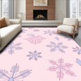 thumbnail image 1 of ODIKA 3'x5' Machine Washable Non-Slip Area Rug, Magical Shimmering Flakes Decorative Floor Joyful Festivities High Traffic Rug, Pink, 652296, 1 of 7