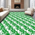 thumbnail image 1 of ODIKA 3'x5' Machine Washable Non-Slip Area Rug, Modern Green and High Traffic Rug with Pad, Green, 370121, 1 of 8