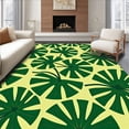 thumbnail image 1 of ODIKA 3'x5' Machine Washable Non-Slip Area Rug, Monstera Deliciosa Split Leaf Botanical Reversible Boho High Traffic Rug with Pad, Green, 702692, 1 of 8