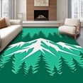 thumbnail image 1 of ODIKA 3'x5' Machine Washable Non-Slip Area Rug, Mountain Range High Traffic Rug, Green, 618048, 1 of 7