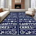 thumbnail image 1 of ODIKA 3'x5' Machine Washable Non-Slip Area Rug, Multilingual Letter Recognition Playmat with Phonics Sound Visual Guides High Traffic Rug, Blue, 697842, 1 of 7