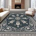 thumbnail image 1 of ODIKA 3x5 Machine Washable Non-Slip Area Rug, Mystical Jacquard Paisley Embellished Romantic Traditional Ultra Soft Rug, None, 568821, 1 of 7